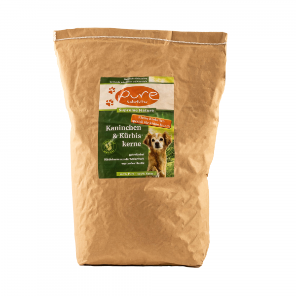 PURE Supreme Nature Kaninchen & Kürbiskerne KLEINE HUNDE 4kg