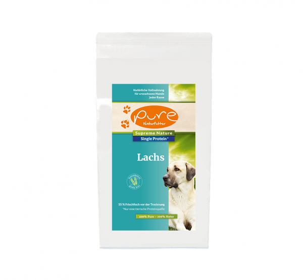 PURE Supreme Nature Dog Single-Protein getreidefrei Lachs 1,5kg