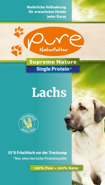 PURE Supreme Nature Dog Single-Protein getreidefrei Lachs 1,5kg