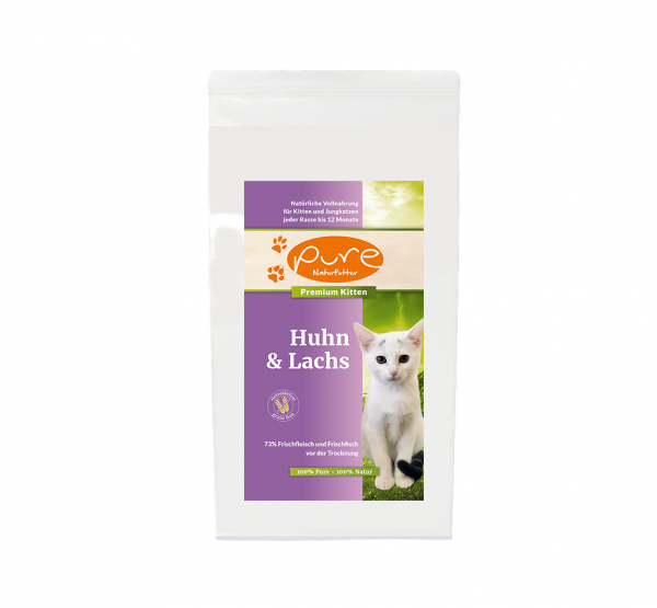 PURE Premium Kitten getreidefrei Huhn & Lachs 1,5kg