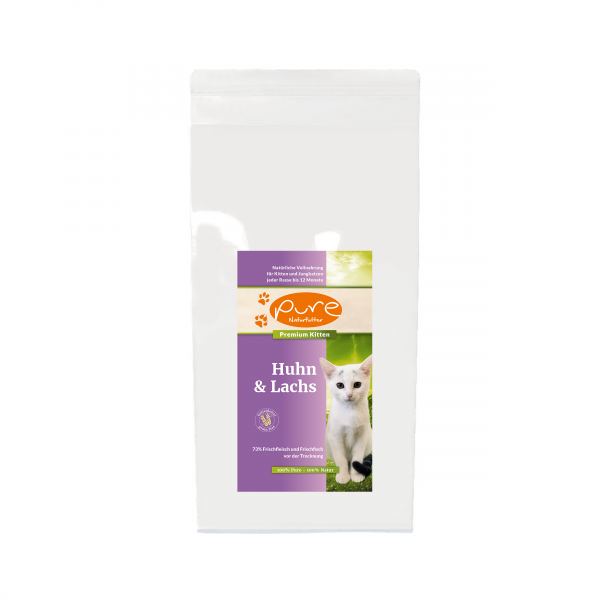 PURE Premium Kitten getreidefrei Huhn & Lachs 10kg