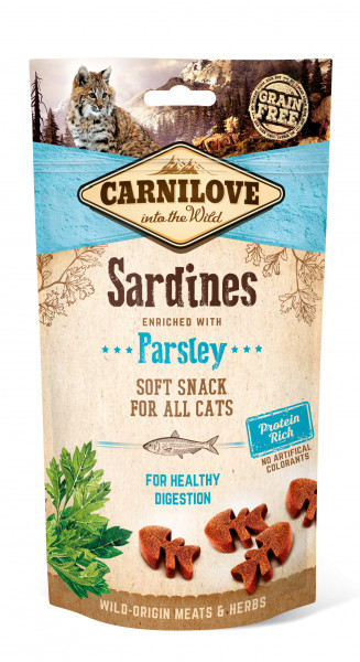 Carnilove Katze Soft Snacks Sardine&Petersilie 50g
