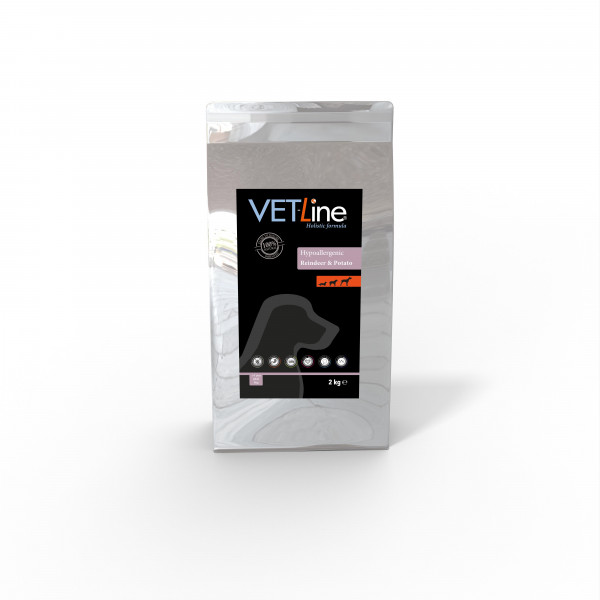 VETline Adult Dog Rentier und Kartoffeln - hypoallergen 2kg