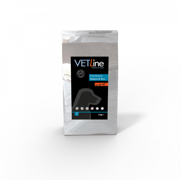 VETline Adult Dog Lachs und Reis - hypoallergen 2kg